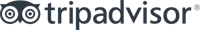 The image shows the TripAdvisor logo, featuring a blue &ldquo;tripadvisor&rdquo; wordmark next to its circular icon.